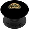 Regalo da campeggio per campeggiatori fe Mountains are Calling Divertente camicia da campeggio PopSockets PopGrip Adesivo