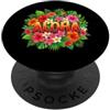 Tropical Hawaii Vacation Floral Beach Lo Paradiso tropicale Aloha Hawaiian Flowers PopSockets PopGrip Adesivo