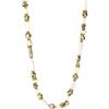 Purelei Coast - Collana da donna in acciaio inox placcato oro 18 carati, con madreperla, diaspro dalmata e serpentina, lunghezza regolabile 40-45 cm, design senza tempo ispirato alla costa e alla