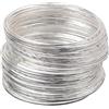 F Fityle 50 Bulk Fashion Silver Braccialetto Ultra Sottile Braccialetto Sottile per