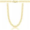 AMAR OPRAVA Catenina in oro 925/585 per uomo/donna Intrecciata originale Collana in oro Catenina placcata oro 585 Catenina bizantina in oro, 45 cm, Argento sterling