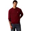Calvin Klein LS EU 350TERRY Monogram CN SWTSH LV04RC296G Felpe, Rosso (Renaissance Red), M