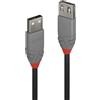 Lindy Cavo adattatore Lindy Usb-A M a Usb-A F 2.0 480Mbit/s 0.2m Nero [36700]