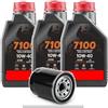 Genérico KIT TAGLIANDO TIPO COMPATIBILE SUZUKI DL 650 V-STROM 2004-2012-3 LITRI OLIO MOTORE M - 7100 10W40 e FILTRO OLIO 138