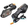 AIERDEYP Frecce Moto Indicatore Di Direzione Posteriore Compatibile Con KAWASAKI Per NINJA 250/300/650/1000 ZX6R ER6F Z800 Z1000SX ER-6N ER-6F(Fumo)