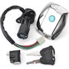 Xwsvsrnz blocchetto accensione Per Suzuki Per GN125 1982-2001 Per GS125 6/4 CAVI 1982-1999 2000 Set Di Chiavi Serratura Sella Interruttore Di Accensione Moto interruttore accensione(C)