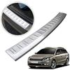 CHROMEMASTER | Protezione paraurti Posteriore | Compatibile con VW Passat B7 2010-2014 kombi; Acciaio INOX spazzolato, Argento opaco; Protezione paraurti protegge la vernice del paraurti dai graffi