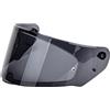 HLSP Vetro casco per FF328. Visiera del casco Adatto per LS2 FF320 FF353 FF800 Helmets Lens Model MHR-74. Visera de Casco. (Color : Smoke shield)