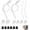 JYYWTSI 2 Pezzi Spurgo Freni Auto, Kit Spurgo Freni-Moto, Spurgo-Freni con Valvola Antiritorno, Tubo Trasparente per Moto Auto Bicicletta Officina