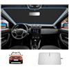 SHAOHAO [Upgrade] Parasole Compatibile con Dacia Duster 2018-2023 Parasole Pieghevole con Rivestimento d'Argento, Protezione UV e Calore Efficace, Accessori Interni Auto