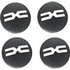 IUSOT Leenax Enterprises 4 Pezzi Auto ABS Coprimozzi, per Dacia (56MM) Ruota Centrale Coprimozzo Impermeabile Antipolvere antiruggine Decorazione Accessori