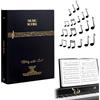 jiayituamz Porta Spartiti Musicali A4, Raccoglitore Porta Spartiti Musicali con 40 Tasche/80 Pagine Impermeabile Cartella Spartiti A4, Cartella Musica Nera per Spartiti, Pianoforte, Chitarra, Violino, Documenti