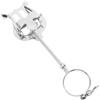 Healeved Leggio Musicale per Clarinetto in Ferro, Argento, Portatile, Tiene Fermamente lo Spartito, Resistente All'usura, Accessorio per Strumento