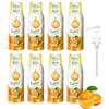 FruttaMax Sciroppo all'Arancia | Meno Zucchero | 60% Frutta Vera | Compatibile con Gasatori - 8 x 500ml