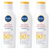 pdmtobemaintained Nivea Sun Latte Solare Sensitive Immediate Protect FP50+ 200 ml, Crema solare per le allergie solari 3x200 ml Soluzione