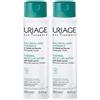 URIAGE Acqua micellare termale pelle mista, grassa, acneica, viso, deterge, strucca e purifica 2x250 ml Gel detergente