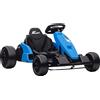 AIYAPLAY Go-Kart Elettrico 24V, Modalità Drift, Sedile Regolabile, Cintura di Sicurezza a 5 Punti, Funzione Musicale, Clacson, 6-12 Anni Blu | Aosom Italy