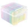 Vaessen Creative Organizer Armadio da 21 x 18,5 x 14 cm - 6 Scatola Trasparente da 17 x 12 x 3 cm - Portaoggetti con Coperchio - Per Artigianato, Diamond Painting, Scrapbooking e Creazione di Gioielli