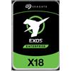 Seagate Exos X18 ST18000NM001J - disco rigido - crittografato - 18 TB - interno - SATA 6Gb/s - 7200 rpm - buffer: 256 MB - Unità con crittografia automatica (SED)