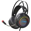 4kom.pl FOREV FV-G95 + LED Cuffie da gioco USB con microfono Nero