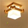 Artpad Simple Japan Tatami E27 Lampada in legno Corridoio Corridoio Portico Balcone Plafoniere Lampada moderna a soffitto in vetro