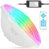 KWODE 54W LED Illuminazione Piscina PAR56, 12V RGB Timing 2/4/6H Luce Impermeabile, Sincronizzazione Esterna con Telecomando, IP68 Impermeabile Lampada Piscina con Telecomando (1 pezzo)