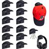 Songella Ganci per Cappelli da Parete Senza Perforazione 12 Pezzi Ganci Appendi Cappello per Berretti da Baseball Organizzatore di Cappelli per Porta Armadio Camera da Letto