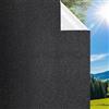 DIFIT Pellicola Oscurante vetri Finestre, Pellicola Privacy Opaca Elettrostatica Nero, Riutilizzabile, Rimovibile, Anti-UV, Ideale per Casa, Ufficio e Bagno (bianco e nero, 90x200 cm)