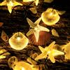 Treer Catena Luminosa Esterno Solare, Catena Luminosa Solare con LED IP55 Impermeabile Catena Luci Solari Esterno, Adatta per Giardini Terrazze Feste Festival (Conchiglia Calde,5m, 20 Luci)