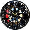 rockible Orologio da Parete a Forma di Ruota d'auto, cerchione, Rotondo, Silenzioso, Ideale per Decorare pareti di Case, uffici, cucine e, 30 Cm