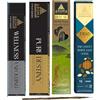 SamayZen Kit 2 Salvia Bianca con 10 Palo Santo - Conchiglia di abalone XXL con treppiede in legno e selenite - Sahumeri naturali per meditare e rilassarsi, pulizia energetica con bruciatore di incenso naturale