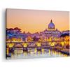 ARTTOR Quadro su Tela Roma italia basilica storia Stampe da Parete 70x50cm Quadri Moderni Soggiorno Camera da Letto Cucina 1 pezzo Piccoli Decorazione Murale Wall Art Canvas Grafica Immagini AA70x50-2704