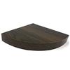 vetrine inrete Vetrineinrete® Mensola angolare da Parete con reggimensola a Scomparsa in Legno MDF Porta Oggetti Arredamento casa 24x24x4cm D8
