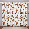 Loussiesd Tenda per finestra con volpe,con motivo a cartoni animati, con motivo a fiori di girasole, per camera da letto e fiori, termiche oscuranti W46 x L72,2 pannelli
