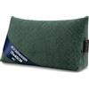 Amazinggirl Cuscino a cuneo da lettura per letto e divano Largo 70 cm - schienale per testata letto - grande poggiaschiena supporto per la schiena cuscino lombare per il divano Verde - Velluto a coste