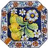 Sicilia Bedda - POSACENERE IN CERAMICA di Caltagirone - Vari Modelli e Dimensioni - Prodotto 100% Artigianale (Decorazione Limoni)