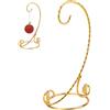 OLYCRAFT Espositore per Ornamenti Dorato 19cm con Supporto per Ornamenti Intrecciati per Appendere Palline di Strega Supporto per Terrario per Piante Aeree per Matrimoni Casa e Ufficio