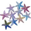 KARLOR 10 statuette a forma di stella marina, grandi figure decorative sfumate a forma di stella marina, accessori artigianali, gioielli fai da te, ciondoli regalo che si illuminano al buio, in resina