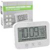 TiooDre Orologio Da Bagno, Orologio Digitale Lcd per Doccia Impermeabile Occia Orologio Allarme Con Umidità Temperatura, Timer Doccia Timer per Il Conto Alla Rovescia Utilizzato in Bagni E Cucine