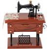 Tosuny Carillon, Mini Vintage Creativo retrò Orologio da Cucire Scatola di Musica Decorazione del Tavolo Musica Meravigliosa Suono Compleanno Natale per Gli Amici