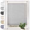 SONELLO Tenda plissettata crush Klemmfix senza foratura, 55cm x 200cm Grigio, tende plissettate per porte e finestre con morsetti pronta per l'uso, protezione solare, Parti per Il Montaggio Incluse