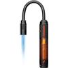 Firebird Accendino a gas jet Firebird Trailblaze collo flessibile lungo con rotazione a 360°, fiamma antivento, finestra livello carburante, ricaricabile ideale per candele caminetti barbecue(gas non incluso)