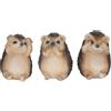 Nemesis Now Three Wise Hedgehogs - Statuetta di ricci, 9 cm, colore: Marrone