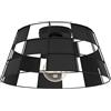 Eglo Pontefract - lampada da soffitto dal design geometrico, lampada | da soggiorno in metallo di colore nero, plafoniera, lampada per corridoio con attacco E27, diametro 42 cm