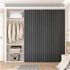Single tree forest Tende Antipolvere Facili da installare con binari autoadesivi, Adatte per armadi, lavatrici e cucine-Black- W100cmxH220cm