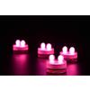 Afoosoo 50 luci subacquee a LED senza fiamma a doppio LED candela a batteria Tealight sommergibili luci decorative per feste di nozze luce per acquario luce natale Halloween (rosa)