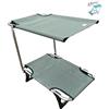 Lillimia® - Brandina per Cani e Gatti di Piccola e Media Taglia - Lettino Rialzato, Parasole Pieghevole Ideale per la Spiaggia e per il Mare, Made in Italy, Sage Green