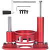 Zohisin Base per fresatrice Altezza 47 mm Lega di alluminio Asta di acciaio inossidabile Base per tavolo di sollevamento per lavorazione del legno per tagli precisi e banchi da lavoro per
