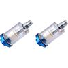 Yeeeoo Filtro Separatore Acqua-olio In Linea For Aerografo, Filtro For Tubo Flessibile Dell'aria In Linea Da 1/4 Di Pollice(2Pcs)