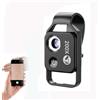 Generic Nano Zoom 200x per smartphone, ingrandimento 200x, obiettivo fotocamera tascabile con lente CPL e luce LED, microscopio per telefono e teleobiettivo zoom L-ens (nero MS002CBK con CPL)